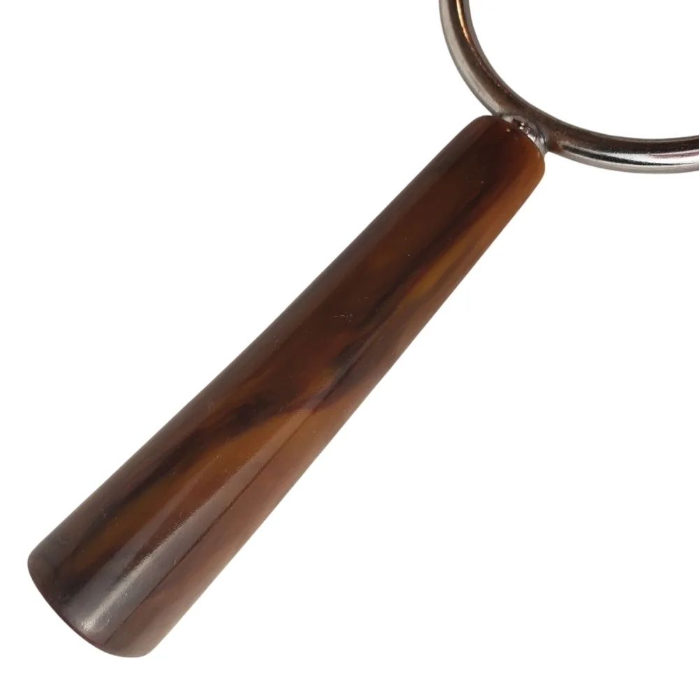Vntg Bakelite Tortoise Handle and Stainless Steel Carving Fork.